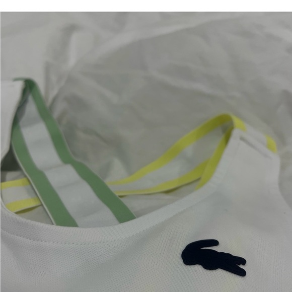 Lacoste White Dress with Yellow and Green Straps - Picture 8 of 11